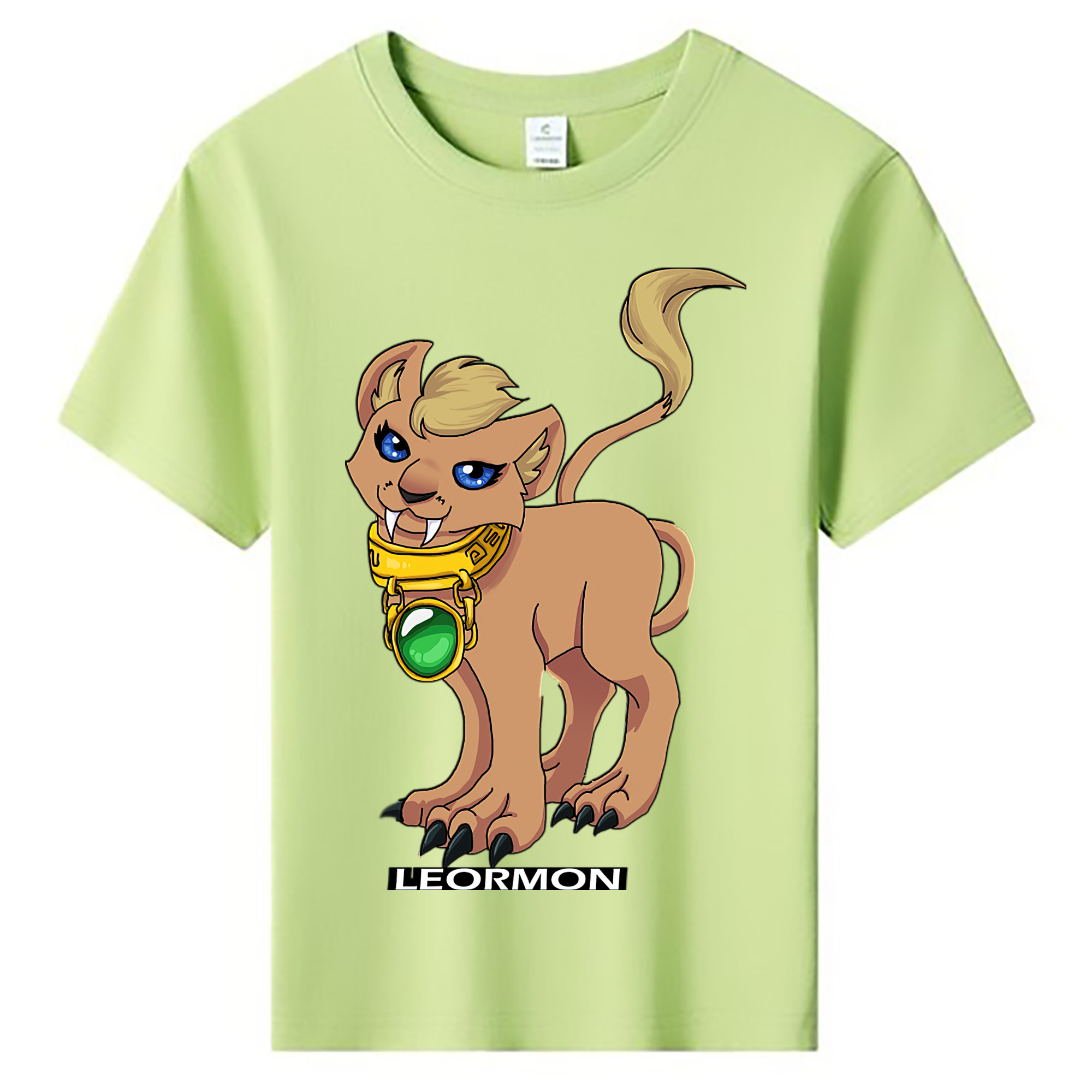 （画像用） Digimon デジタルモンスター/デジモン 綿100％キッズTシャツ（フロントプリント）